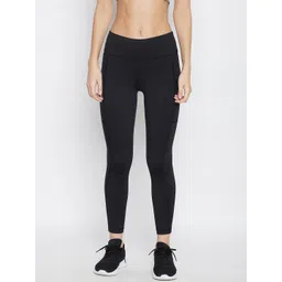 JUMP USA Women Solid Black Activewear Gym Tights-picture-26