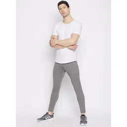 jump usa Solid Men Grey Tights image 2