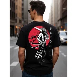 JUMPCUTS Graphic Printed Short Sleeves Regular Fit T-shirt image 3