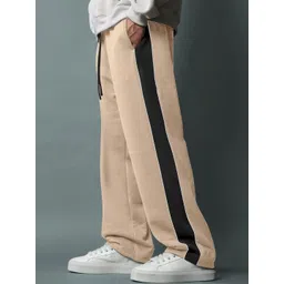 JUMPCUTS Men Colorblocked Baggy Fit Track Pants-picture-15