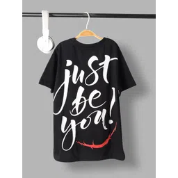 Jumping Joey Boys Typography Round Neck Pure Cotton Loose Fit T-shirt image 3