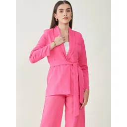 JUNE & HARRY Tailored-Fit Single Breasted Tie-Up Blazer-picture-14