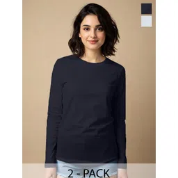 JUNEBERRY Women 2 Pure Cotton Bio Finish T-shirt-picture-22