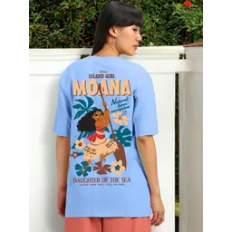 JUNEBERRY Women Printed Drop-Shoulder Sleeves Pure Cotton T-shirt-picture-24