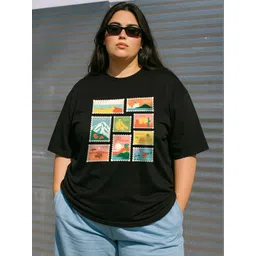 JUNEBERRY Women Printed Pure Cotton T-shirt-picture-10