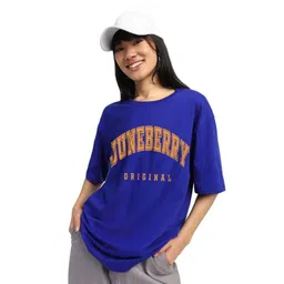 JUNEBERRY Women Typography Printed T-shirt image 4