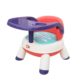 Junior Joe 2-in-1 Convertible Baby Dining & Floor Seat with Adjustable Height & Detachable Tray (RED)-picture-32