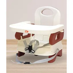 Junior Joe Adjustable Baby Booster Chair with Feeding Tray Brown & Cream-picture-29