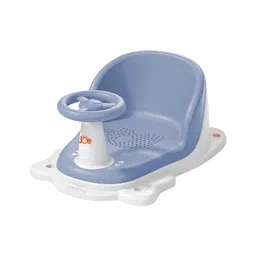Junior Joe Baby Bath Seat Cum Floor Toy Chair Blue & White | Steering Wheel Design | Safe, Non-Slip, & Multi-Purpose-picture-25