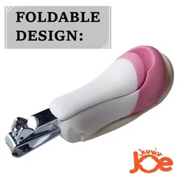 JUNIOR JOE Baby Nail Clipper with Magnifier Glass (Pink) image 2
