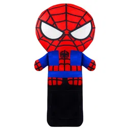 Junior Joe Plush Car Seatbelt Cover & Neck Pillow Soft Travel Buddy Cushion for Kids (Red & Black)-picture-19