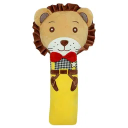 Junior Joe Plush Car Seatbelt Cover & Neck Pillow Soft Travel Buddy Cushion for Kids (Yellow)-picture-25