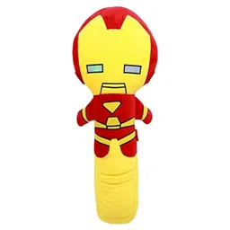 Junior Joe Plush Car Seatbelt Cover & Neck Pillow Soft Travel Buddy Cushion for Kids (Yellow & Red)-picture-13