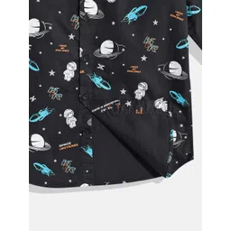 JUNIOR KILLER Boys Slim Fit Printed Casual Shirt image 5