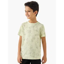Juniors by Babyshop Boys Conversational Printed Round Neck Cotton T-shirt-picture-25