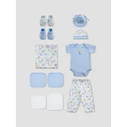 Juniors by Babyshop Boys Pack Of 13 Pure Cotton Baby Clothing Gift Set-picture-42