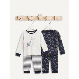 Juniors by Babyshop Boys Pack Of 2 Graphic Printed Night suit-picture-14