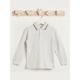 Juniors by Babyshop Boys Polo Collar Regular Fit Long Sleeves T-shirt-picture-44