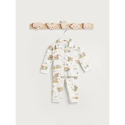 Juniors by Babyshop Boys Printed Polo Collar Pure Cotton Shirt And Pyjamas-picture-33