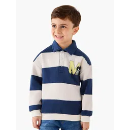 Juniors by Babyshop Boys Printed Shirt Collar Sweatshirt-picture-39