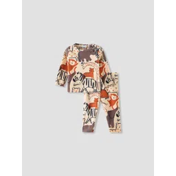 Juniors by Babyshop Boys Printed T-shirt with Pyjamas-picture-36