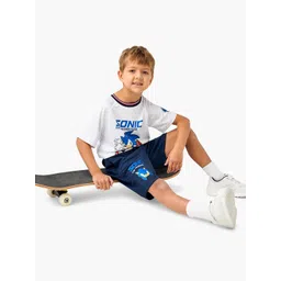 Juniors by Babyshop Boys Printed T-shirt with Shorts-picture-47