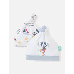 Juniors by Babyshop Boys Set of 2 Mickey Mouse Printed Beanie-picture-20