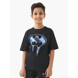 Juniors by Babyshop Boys Superhero Printed Drop-Shoulder Sleeves Cotton T-shirt-picture-11