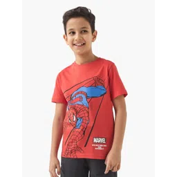 Juniors by Babyshop Boys Superhero Printed Round Neck Cotton T-shirt image 1