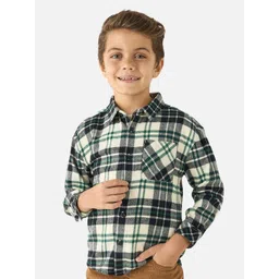 Juniors by Babyshop Boys Tartan Checks Opaque Checked Casual Shirt-picture-36