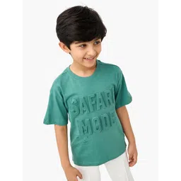 Juniors by Babyshop Boys Typography Printed Round Neck Cotton T-shirt-picture-32