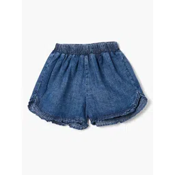 Juniors by Babyshop Girls Mid-Rise Above Knee Regular Fit Denim Shorts-picture-43