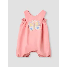 Juniors by Babyshop Girls Printed Cotton Applique Sleeveless Rompers with Snap Button-picture-26
