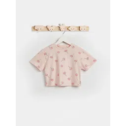 Juniors by Babyshop Girls Printed Cotton Round Neck Tshirts-picture-48