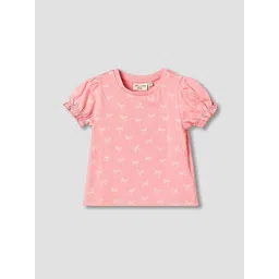 Juniors by Babyshop Girls Printed Cotton Round Neck Tshirts-picture-19
