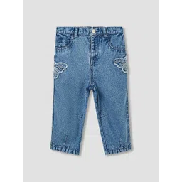 Juniors by Babyshop Girls Regular Fit Mid-Rise Applique Jeans-picture-53