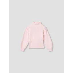 Juniors by Babyshop Girls Ribbed Turtle Neck Full Sleeves Pullover-picture-39