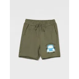 Juniors by Lifestyle Baby Boys Olive Regular Fit Shorts-picture-26