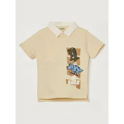 Juniors by Lifestyle Boys Animal Printed Polo Collar Cotton T-shirt-picture-27