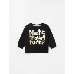Juniors by Lifestyle Boys Black Cotton Printed Sweatshirt-picture-33