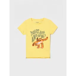 Juniors by Lifestyle Boys Graphic Printed Round Neck Cotton T-shirt-picture-33