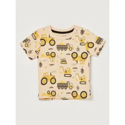 Juniors by Lifestyle Boys Graphic Printed Round Neck Short Sleeves Pure Cotton T-shirt-picture-15