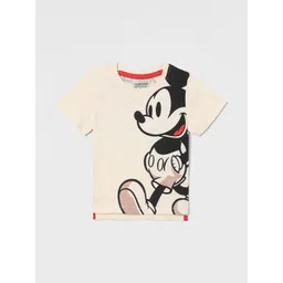 Juniors by Lifestyle Boys Mickey Mouse Graphic Printed Round Neck Cotton T-shirt-picture-49