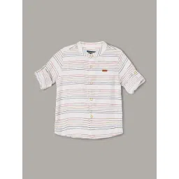 Juniors by Lifestyle Boys Multicolor Cotton Striped Full Sleeves Shirt-picture-25