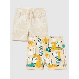 Juniors by Lifestyle Boys Pack of 2 Printed Mid-Rise Shorts-picture-30