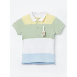 Juniors by Lifestyle Boys Printed Polo Collar Applique T-shirt-picture-17