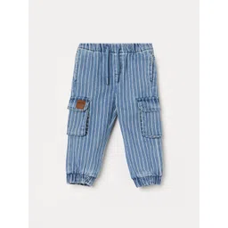 Juniors by Lifestyle Boys Striped Regular Fit Mid-Rise Pure Cotton Jeans-picture-30