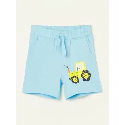 Juniors by Lifestyle Boys Turquise Cotton Printed Shorts-picture-15