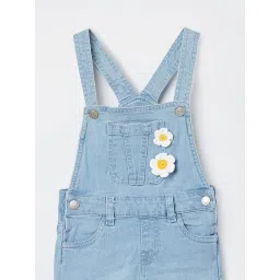 Juniors by Lifestyle Girls Blue Applique Dungree image 3