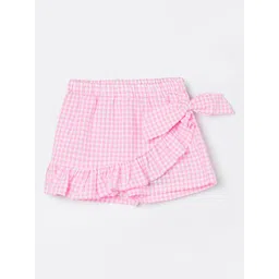 Juniors by Lifestyle Girls Checked Technology Shorts-picture-50